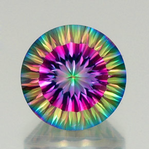 Quarzo mistico Arcobaleno superiore naturale da 11.81 ct, Taglio rotondo, VVS