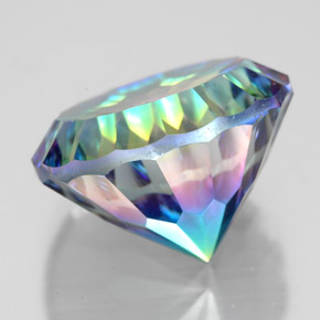 Quarzo mistico Arcobaleno superiore naturale da 9.83 ct, Taglio rotondo, VS
