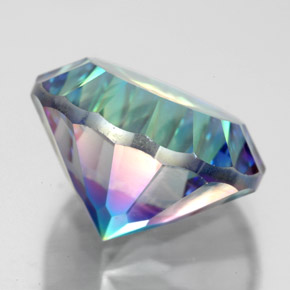 Quarzo mistico naturale multicolore da 9,77 ct, taglio rotondo, VVS