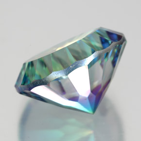 Quarzo mistico Arcobaleno superiore naturale da 9.16 ct, Taglio rotondo, VVS