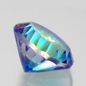 Quarzo mistico Arcobaleno superiore naturale da 9.55 ct, Taglio rotondo, VVS-VS