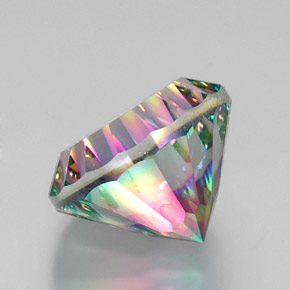 Quarzo mistico Arcobaleno superiore naturale da 13.37 ct, Taglio rotondo, VS