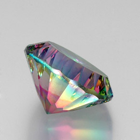 Quarzo mistico Arcobaleno superiore naturale da 11.31 ct, Taglio rotondo, VVS-VS