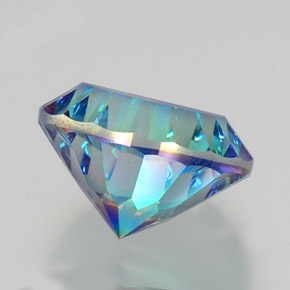 Quarzo mistico Arcobaleno superiore naturale da 9.61 ct, Taglio rotondo, VVS-VS
