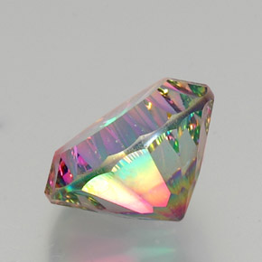 Quarzo mistico Arcobaleno superiore naturale da 11.55 ct, Taglio rotondo, VS