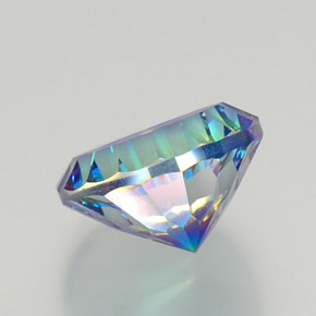 Quarzo mistico naturale multicolore da 9,44 ct, taglio rotondo, VVS-VS