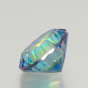 Quarzo mistico naturale multicolore da 9,44 ct, taglio rotondo, VVS