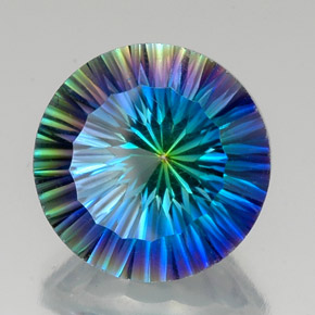 Quarzo mistico Arcobaleno superiore naturale da 19.61 ct, Taglio rotondo, VVS-VS