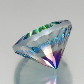 Quarzo mistico Arcobaleno superiore naturale da 19.61 ct, Taglio rotondo, VVS-VS