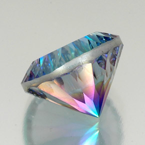 Quarzo mistico naturale multicolore da 20,87 ct, taglio rotondo, VVS-VS