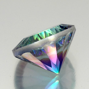 Quarzo mistico Arcobaleno superiore naturale da 19.24 ct, Taglio rotondo, VVS-VS