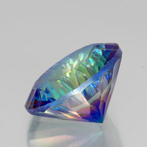 Quarzo mistico naturale multicolore da 18,05 ct, taglio rotondo, VVS-VS
