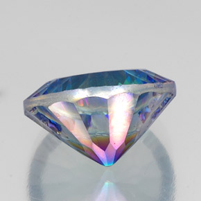 Quarzo mistico naturale multicolore da 17,28 ct, taglio rotondo, VS