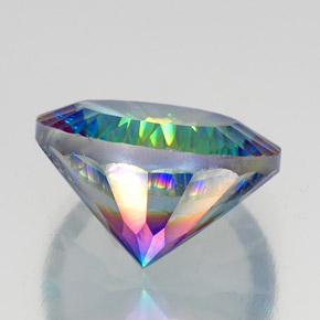Quarzo mistico Arcobaleno superiore naturale da 18.74 ct, Taglio rotondo, VVS-VS