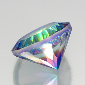 Quarzo mistico Arcobaleno superiore naturale da 19.83 ct, Taglio rotondo, VVS-VS
