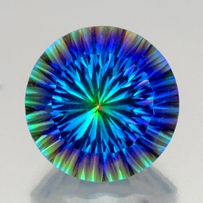 Quarzo mistico Arcobaleno superiore naturale da 18.27 ct, Taglio rotondo, VVS-VS