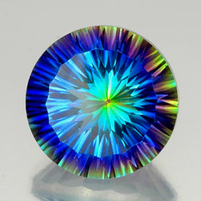Quarzo mistico Arcobaleno superiore naturale da 20.04 ct, Taglio rotondo, VVS
