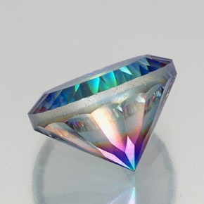Quarzo mistico Arcobaleno superiore naturale da 20.04 ct, Taglio rotondo, VVS