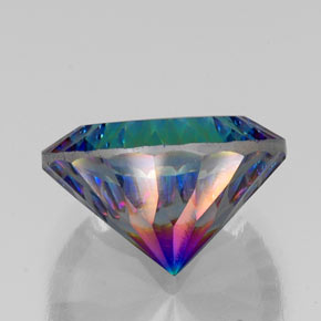 Quarzo mistico naturale multicolore da 17,88 ct, taglio rotondo, VS