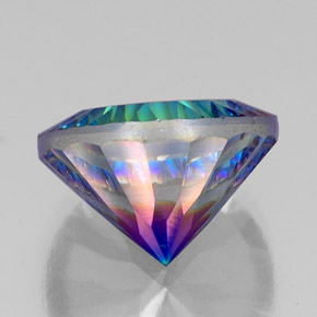 Quarzo mistico Arcobaleno superiore naturale da 19.19 ct, Taglio rotondo, VVS-VS