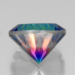 Quarzo mistico naturale multicolore da 19,76 ct, taglio rotondo, VVS
