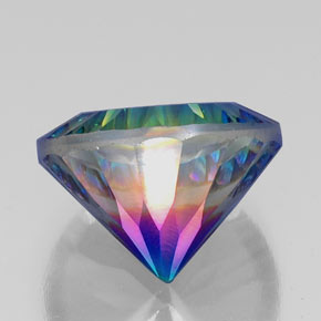 Quarzo mistico Arcobaleno superiore naturale da 20.18 ct, Taglio rotondo, VVS-VS