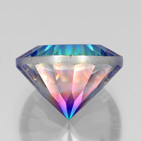Quarzo mistico naturale multicolore da 20,14 ct, taglio rotondo, VVS-VS