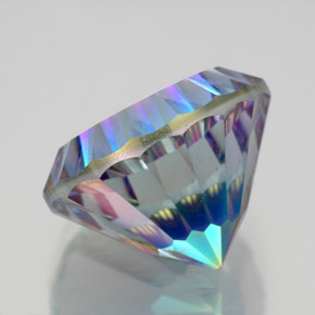 Quarzo mistico naturale multicolore da 10,49 ct, taglio rotondo, VVS