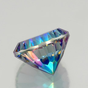 Quarzo mistico naturale multicolore da 10,32 ct, taglio rotondo, VS