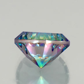 Quarzo mistico naturale multicolore da 9,63 ct, taglio rotondo, VVS-VS