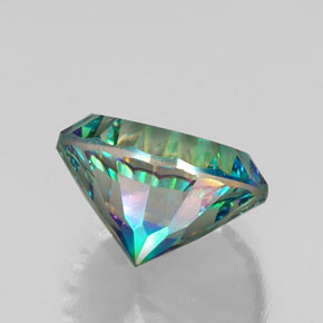 Quarzo mistico Arcobaleno superiore naturale da 9.10 ct, Taglio rotondo, VVS-VS