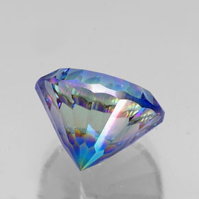 Quarzo mistico naturale multicolore da 9,69 ct, taglio rotondo, VVS