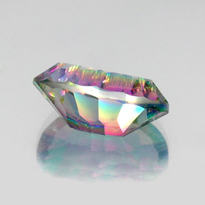 Quarzo mistico naturale multicolore da 11,94 ct, taglio ovale, VVS-VS