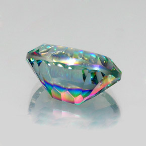 Quarzo mistico Arcobaleno superiore naturale da 12.92 ct, Taglio ovale, VS