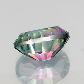 Quarzo mistico naturale multicolore da 13,48 ct, taglio ovale, VS