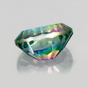 Quarzo mistico naturale multicolore da 14,23 ct, taglio ovale, VS