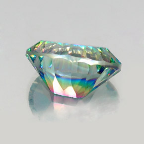 Quarzo mistico naturale multicolore da 13,04 ct, taglio ovale, VS