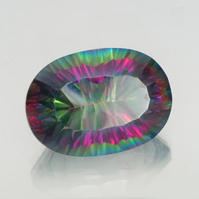 Quarzo mistico Arcobaleno superiore naturale da 14.13 ct, Taglio ovale, VS