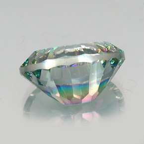 Quarzo mistico naturale multicolore da 13,09 ct, taglio ovale, VVS-VS