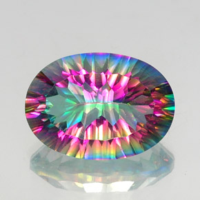 Quarzo mistico Arcobaleno superiore naturale da 11.83 ct, Taglio ovale, VS
