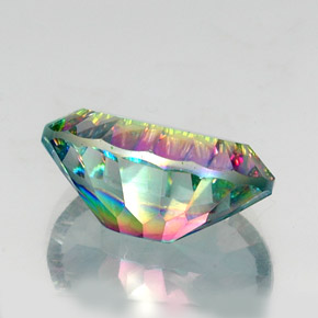 Quarzo mistico Arcobaleno superiore naturale da 11.83 ct, Taglio ovale, VS