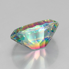 Quarzo mistico Arcobaleno superiore naturale da 11.26 ct, Taglio ovale, VVS-VS