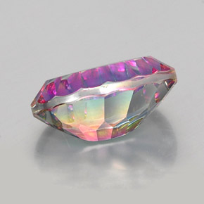 Quarzo mistico naturale multicolore da 11,71 ct, taglio ovale, VVS-VS