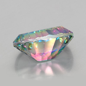 Quarzo mistico Arcobaleno superiore naturale da 11.48 ct, Taglio ovale, VVS-VS