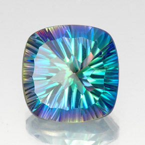Quarzo mistico Arcobaleno superiore naturale da 20.81 ct, Taglio a cuscino, VS-SI