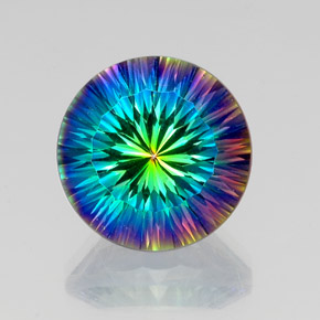 Quarzo mistico Arcobaleno superiore naturale da 19.39 ct, Taglio rotondo, VS
