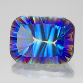 Quarzo mistico Arcobaleno superiore naturale da 10.10 ct, Taglio smeraldo, VVS-VS