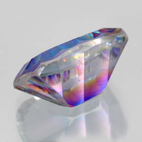 Quarzo mistico Arcobaleno superiore naturale da 10.10 ct, Taglio smeraldo, VVS-VS