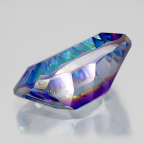 Quarzo mistico Arcobaleno superiore naturale da 10.29 ct, Taglio smeraldo, VVS-VS