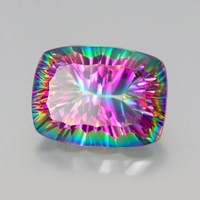 Quarzo mistico Arcobaleno superiore naturale da 20.80 ct, Taglio a cuscino, VVS